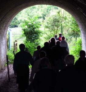 Rogation Sunday 29 May 2-11: under the railway tunnel